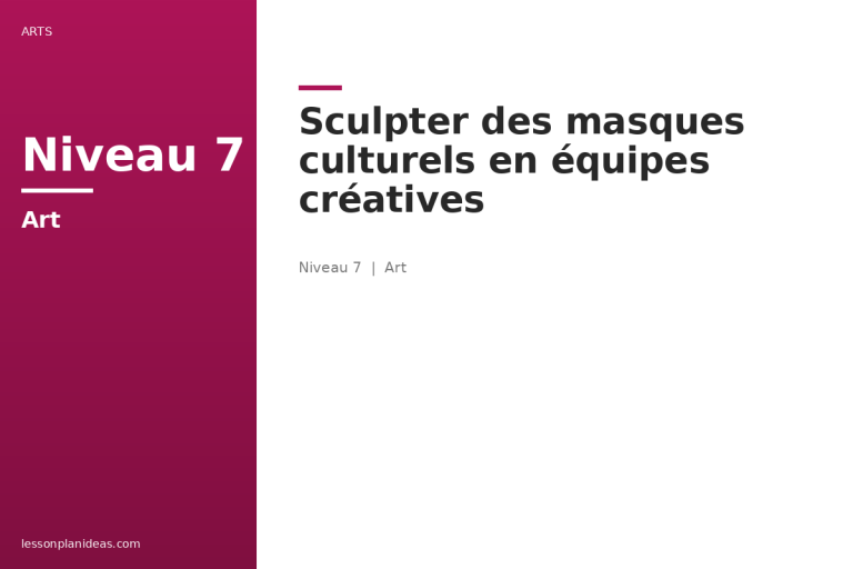 Sculpter des masques culturels en équipes créatives
