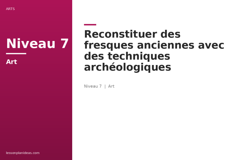 Reconstituer des fresques anciennes avec des techniques archéologiques