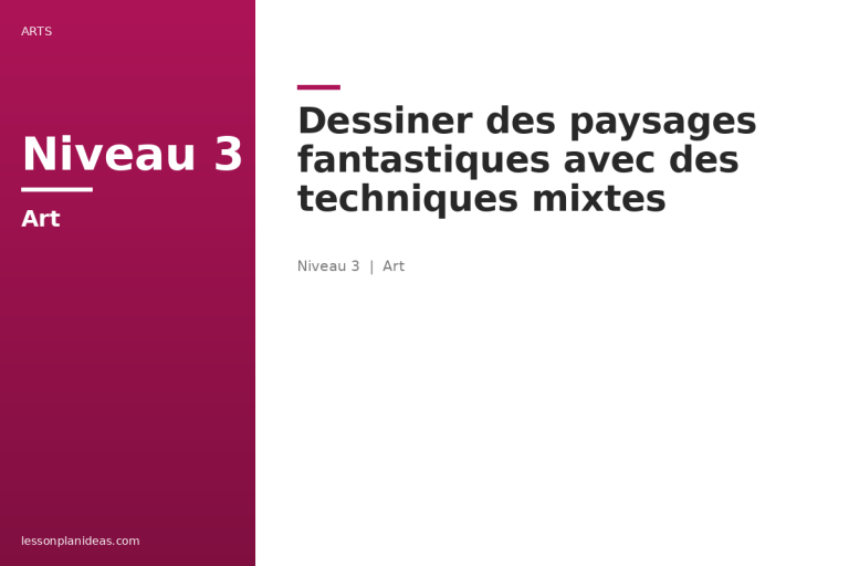 Dessiner des paysages fantastiques avec des techniques mixtes