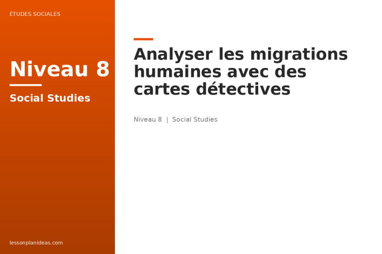 Analyser les migrations humaines avec des cartes détectives