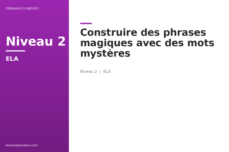 Construire des phrases magiques avec des mots mystères