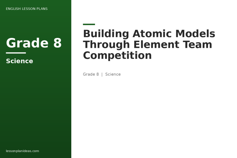 Building Atomic Models Through Element Team Competition