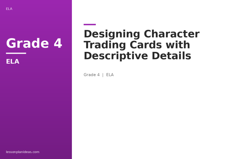 Designing Character Trading Cards with Descriptive Details