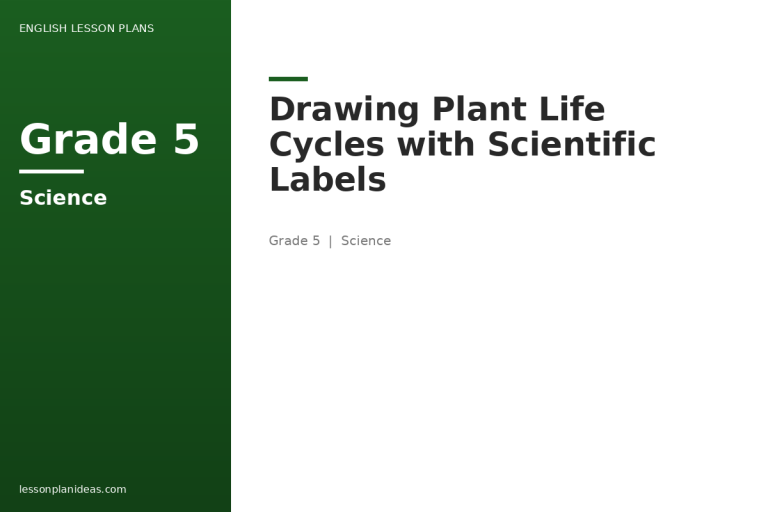 Drawing Plant Life Cycles with Scientific Labels