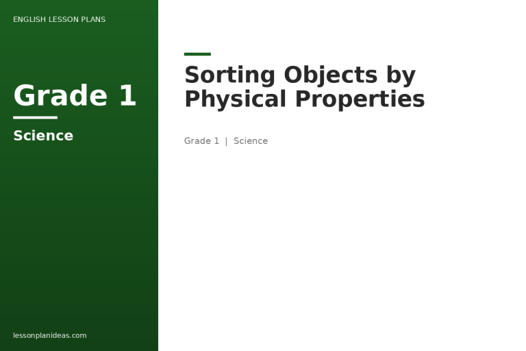 Sorting Objects by Physical Properties