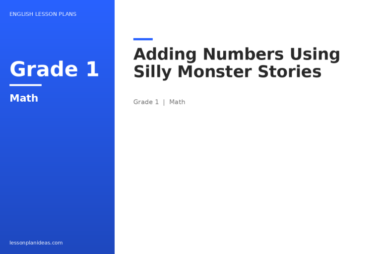Adding Numbers Using Silly Monster Stories