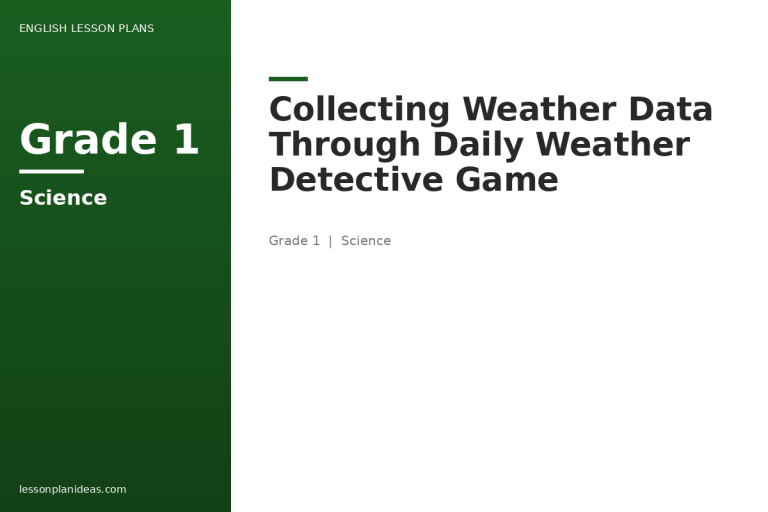Collecting Weather Data Through Daily Weather Detective Game