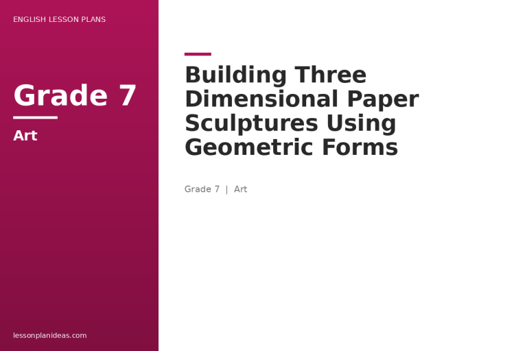 Building Three Dimensional Paper Sculptures Using Geometric Forms