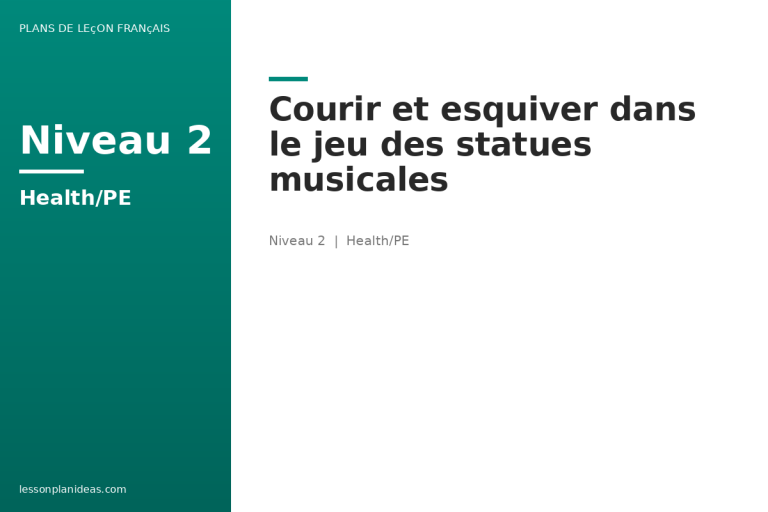 Courir et esquiver dans le jeu des statues musicales