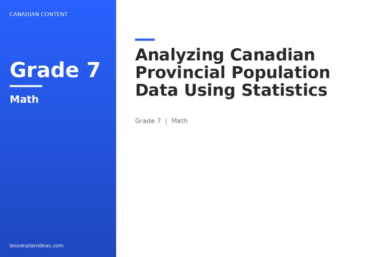 Analyzing Canadian Provincial Population Data Using Statistics