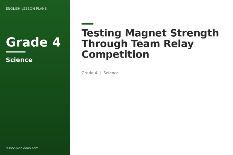 Testing Magnet Strength Through Team Relay Competition