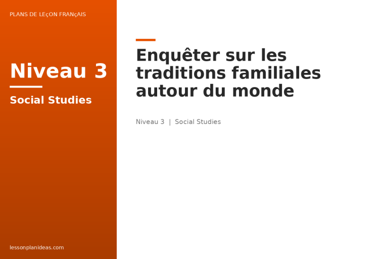 Enquêter sur les traditions familiales autour du monde