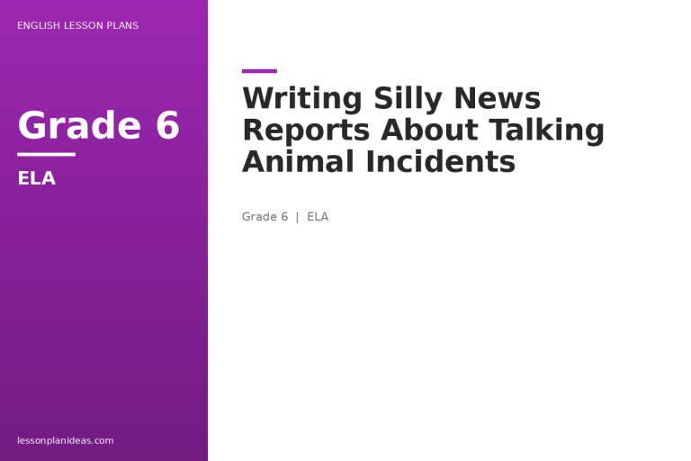Writing Silly News Reports About Talking Animal Incidents