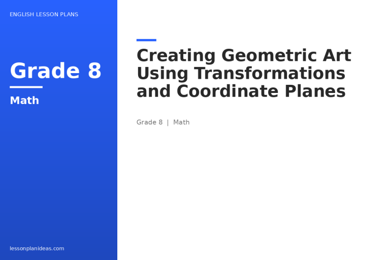 Creating Geometric Art Using Transformations and Coordinate Planes