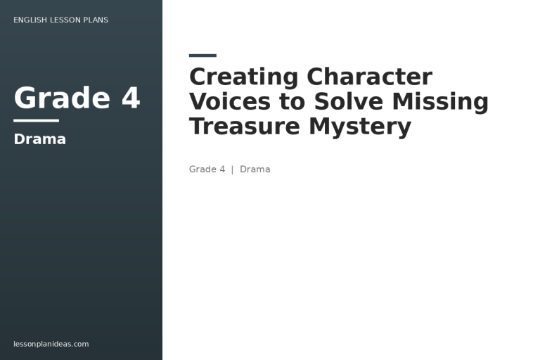 Creating Character Voices to Solve Missing Treasure Mystery