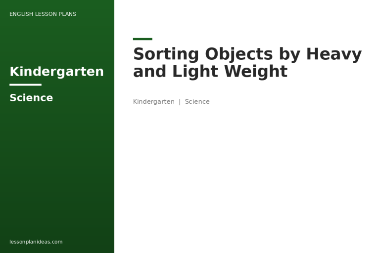 Sorting Objects by Heavy and Light Weight