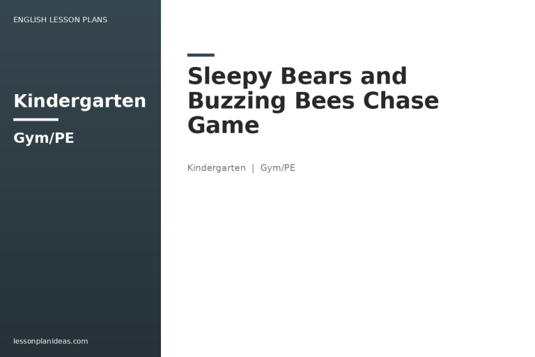 Sleepy Bears and Buzzing Bees Chase Game