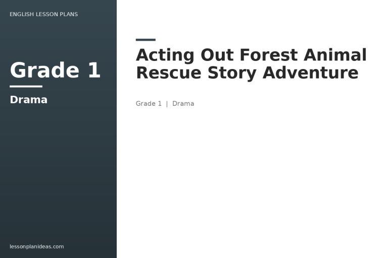 Acting Out Forest Animal Rescue Story Adventure