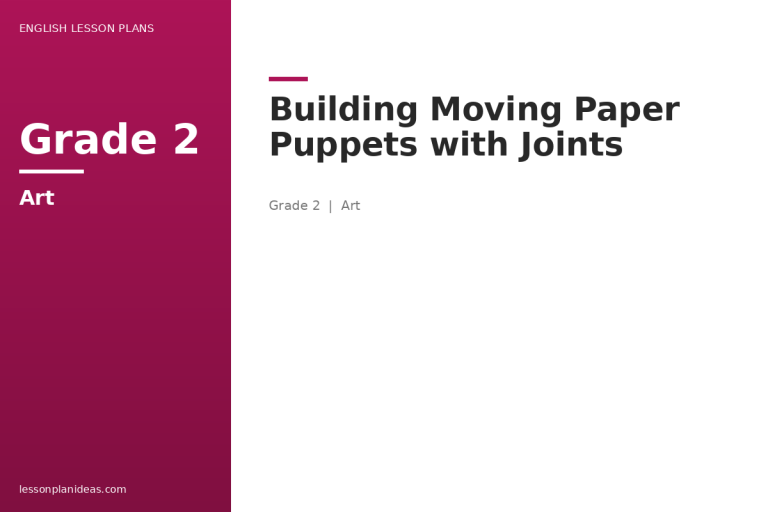 Building Moving Paper Puppets with Joints