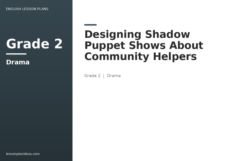 Designing Shadow Puppet Shows About Community Helpers