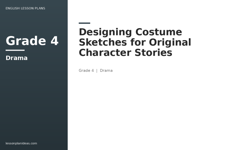 Designing Costume Sketches for Original Character Stories