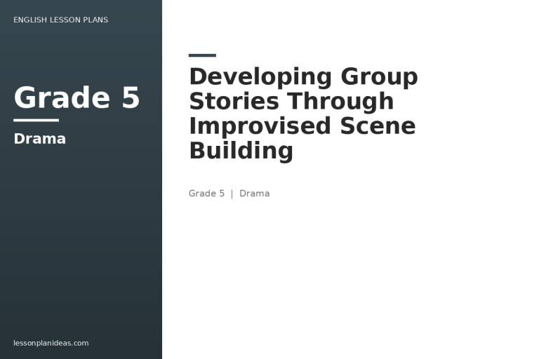Developing Group Stories Through Improvised Scene Building