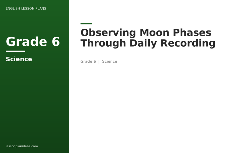 Observing Moon Phases Through Daily Recording