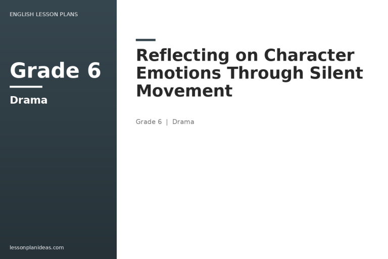 Reflecting on Character Emotions Through Silent Movement
