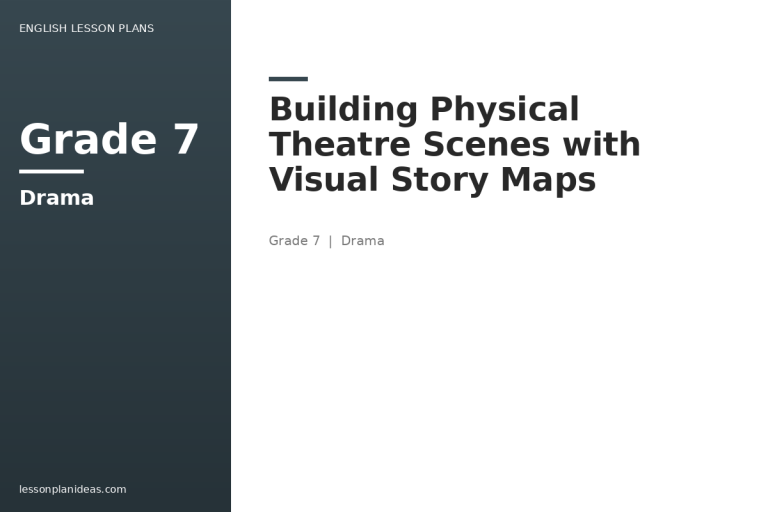Building Physical Theatre Scenes with Visual Story Maps