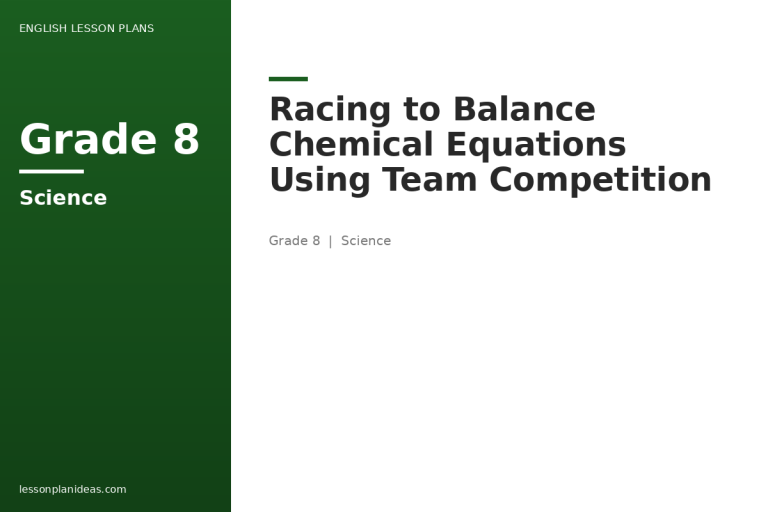 Racing to Balance Chemical Equations Using Team Competition