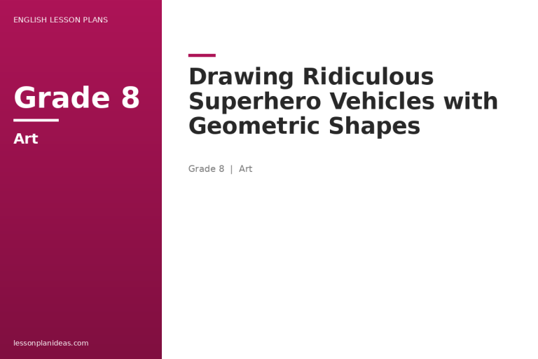Drawing Ridiculous Superhero Vehicles with Geometric Shapes