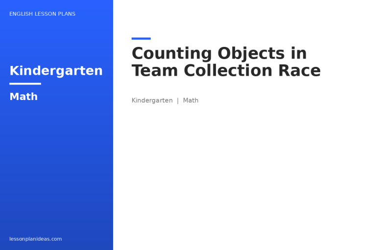 Counting Objects in Team Collection Race