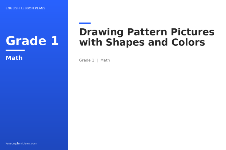 Drawing Pattern Pictures with Shapes and Colors