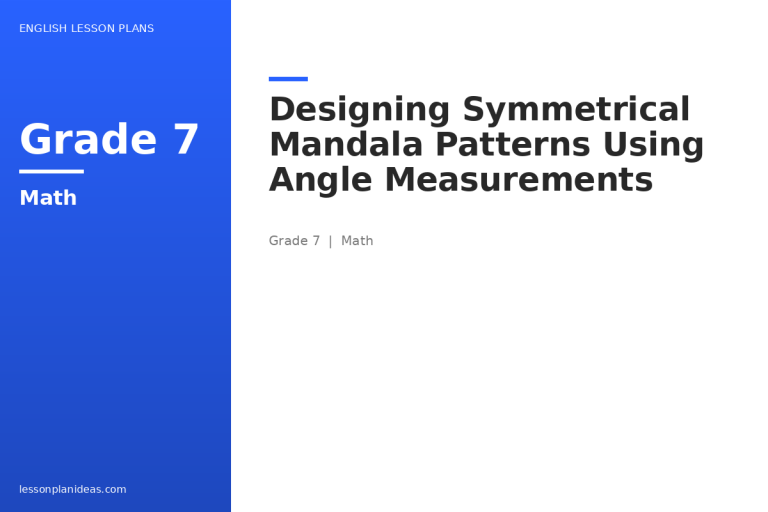 Designing Symmetrical Mandala Patterns Using Angle Measurements