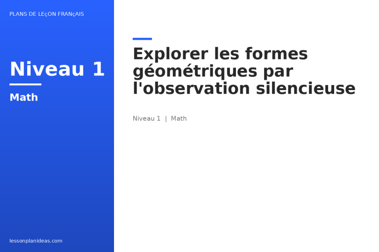 Explorer les formes géométriques par l’observation silencieuse