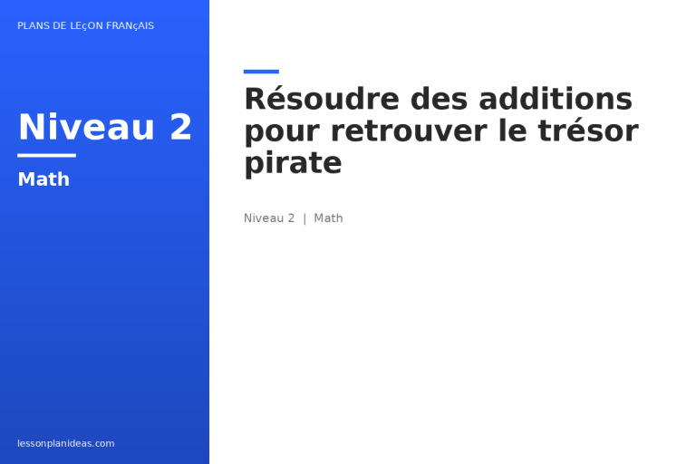 Résoudre des additions pour retrouver le trésor pirate