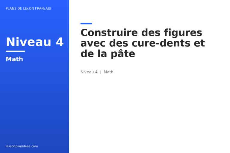 Construire des figures avec des cure-dents et de la pâte