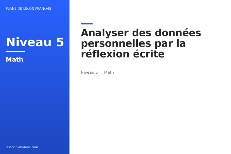 Analyser des données personnelles par la réflexion écrite