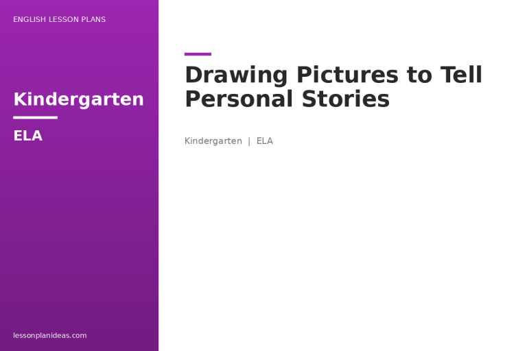 Drawing Pictures to Tell Personal Stories