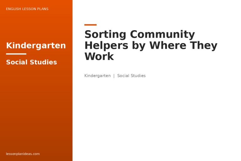 Sorting Community Helpers by Where They Work