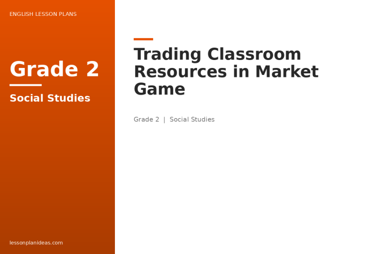 Trading Classroom Resources in Market Game