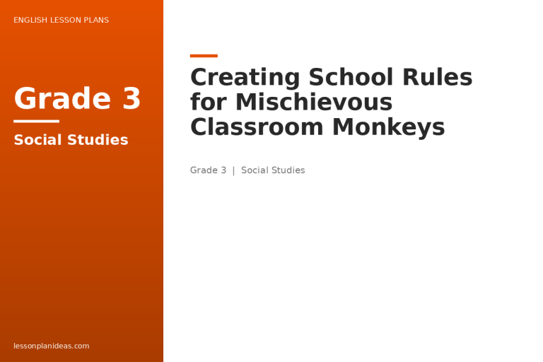 Creating School Rules for Mischievous Classroom Monkeys