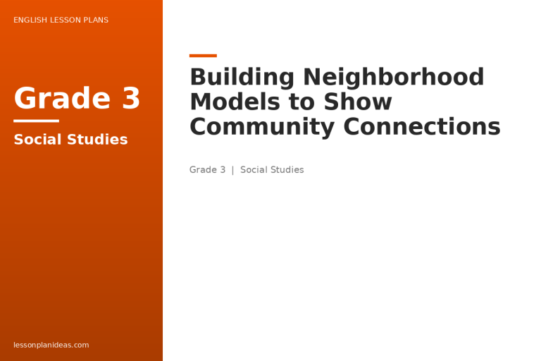 Building Neighborhood Models to Show Community Connections