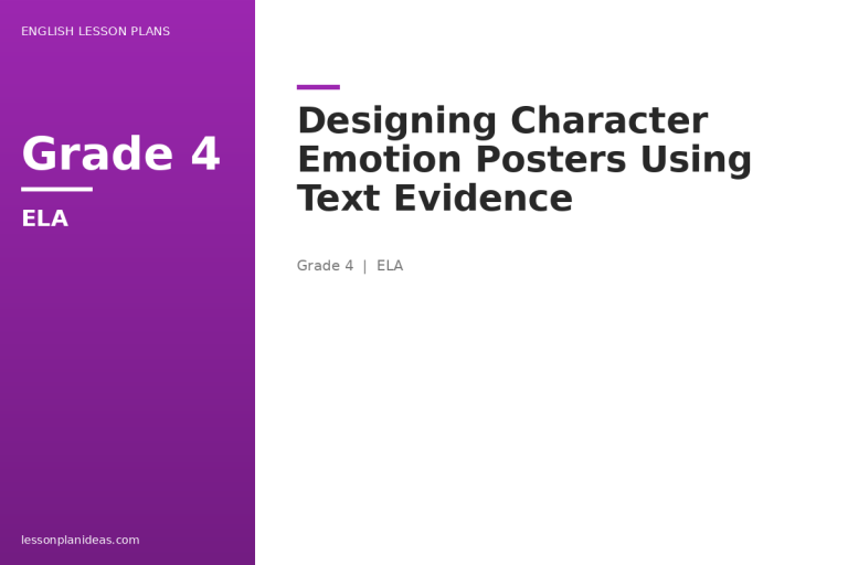 Designing Character Emotion Posters Using Text Evidence