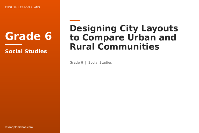 Designing City Layouts to Compare Urban and Rural Communities
