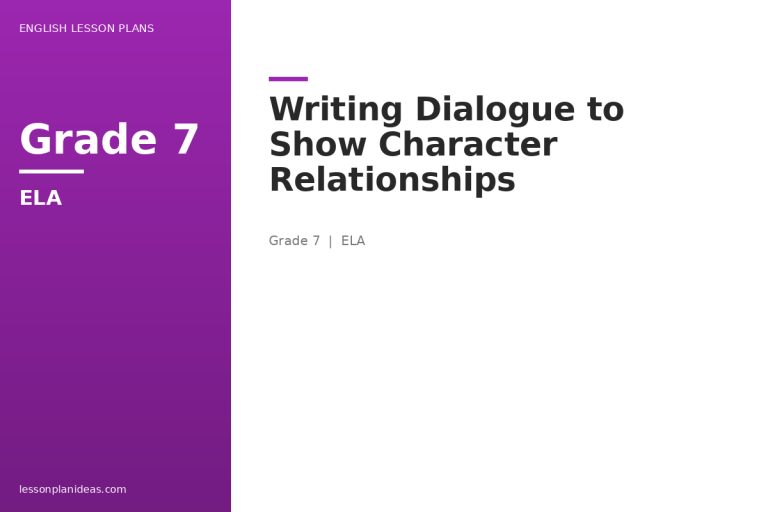Writing Dialogue to Show Character Relationships