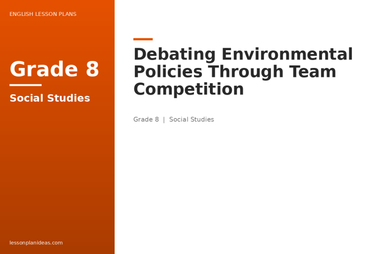 Debating Environmental Policies Through Team Competition
