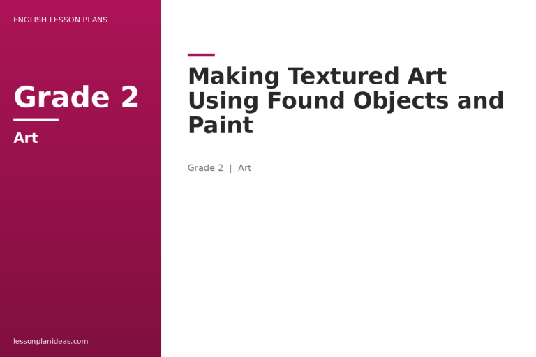 Making Textured Art Using Found Objects and Paint