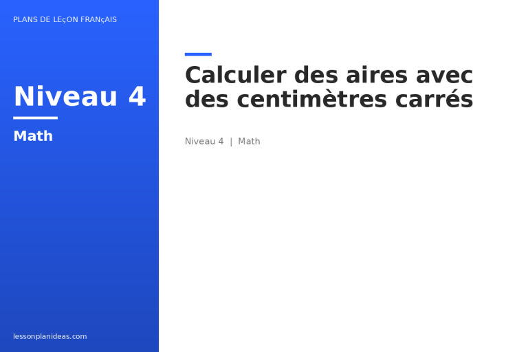 Calculer des aires avec des centimètres carrés
