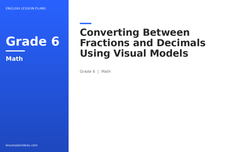 Converting Between Fractions and Decimals Using Visual Models